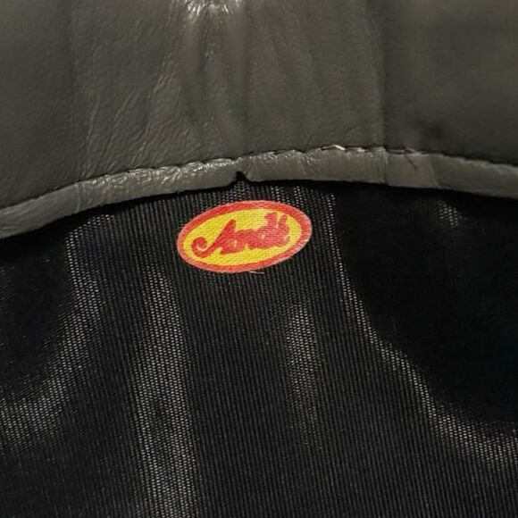 Vintage 1980s Ande Leather Clutch Shoulder Bag Gray - Picture 9 of 13